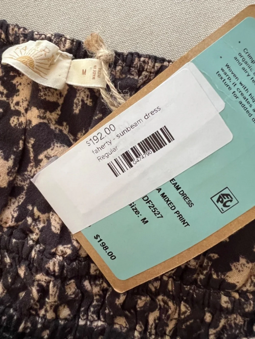 FAHERTY Sunbeam Dress - Luna Mixed Print - NWT! - M - Picture 9 of 15